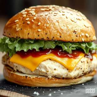 Cheeseburger Poulet et Cheddar