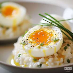 Salade de Riz à l'Oeuf Mollet