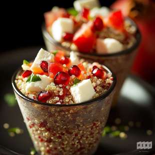 Salade de Quinoa, Feta et Grenade