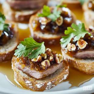 Bouchées de Canard Fermier et Chutney de Figues