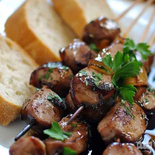 Recette Apéritif : Brochettes de Foie de Volaille Fermière et Balsamique
