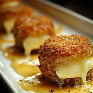 Recette Apéritif : Cromesquis de Volaille Fermière et Fromage Fondant