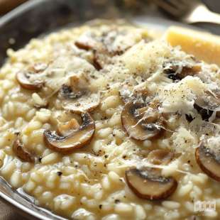 Risotto aux Champignons Bio et Parmesan Affiné