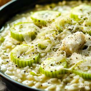 Risotto aux Poireaux Bio et Parmesan Affiné