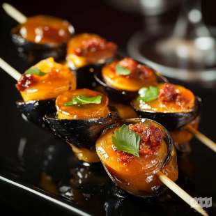 Recette Apéritif : Brochette de Moules Chorizo