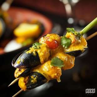 Brochette de Moules Curry Coco