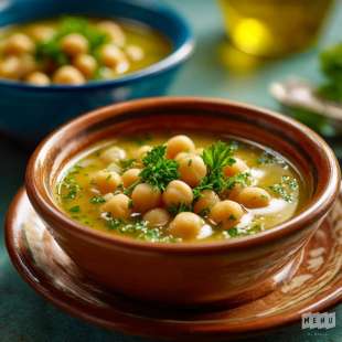 Soupe de Pois Chiche au Persil