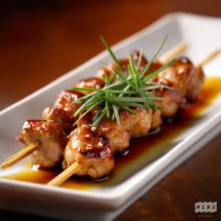 Sot-L’Y-Laisse de Dinde en Brochette Yakitori