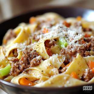 Pappardelle à la Bolognaise de Boeuf