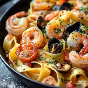 Pappardelle aux Fruits de Mer
