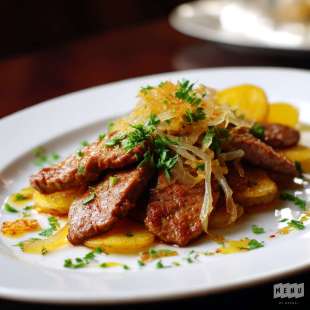 Piccata de Boeuf au Paprika Fumé et Échalote