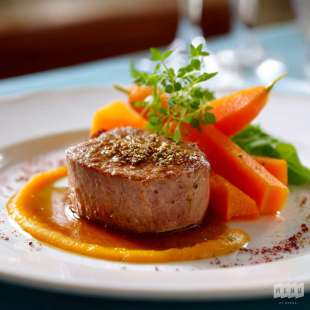 Filet de Veau, Carotte Fondante et Cumin