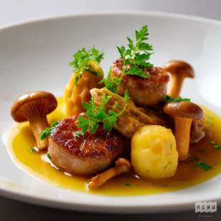 Ris de Veau, Topinambour, Girolles et Ail