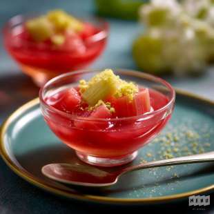 Rhubarbe, Vinaigre de Riz et Fleur de Sureau