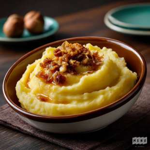 Purée de Pommes de Terre au Beurre Noisette et Ail Confit