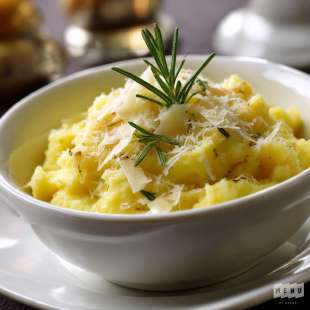 Purée de Pommes de Terre au Parmesan, Romarin et Échalote