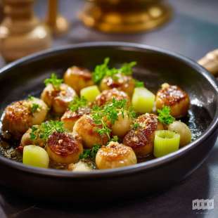 Poêlée de Mousserons, Céleri et Beurre Noisette