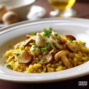 Risotto de Graines de Tournesol, Champignons et Ail