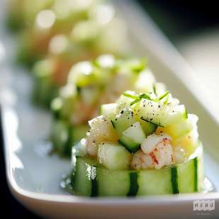 Tartare de Homard Concombre Wasabi