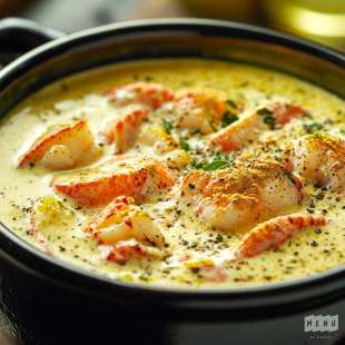 Crème de Homard Curry Jaune Citron Vert