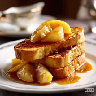 Pain Perdu aux Pommes, Caramel Vinaigré