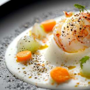 Émulsion de Homard à la Bisque et Céleri Rave