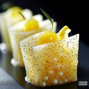 Tuile de Tapioca au Gel Citron