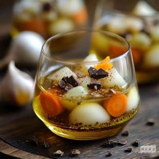 Jus de Caille au Cacao et Orange