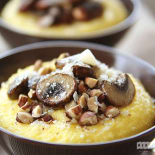 Polenta Brillat-Savarin Champignons Noisette