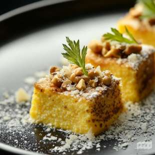 Polenta Brillat-Savarin Céleri Noix