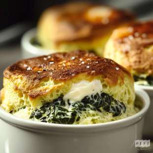 Soufflé de Brochet Épinard