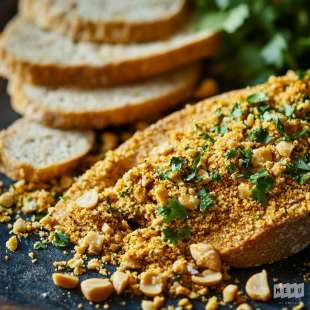 Croûte de Cacahuètes Curry Coriandre
