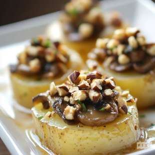 Pressé de Pommes de Terre Champignons Noisette