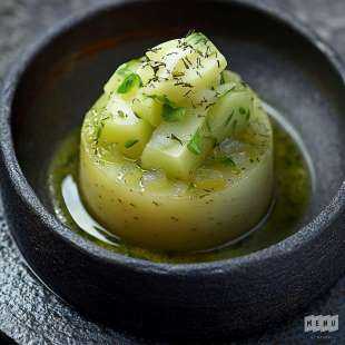Pressé de Pommes de Terre Chou Vert Livèche