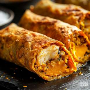 Pastilla aux Patates Douces et Crabe