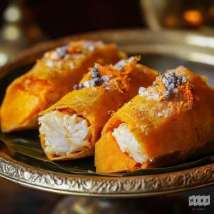 Pastilla Patate Douce, Crabe et Gingembre