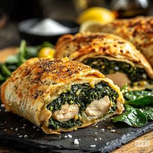 Pastilla Poulet et Épinards