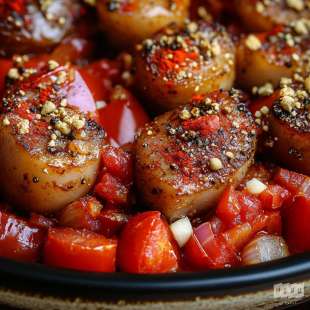 Pluma Ibérique, Piperade Fumée au Paprika Doux