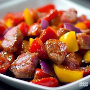 Pluma Ibérique, Piperade au Vinaigre de Xérès