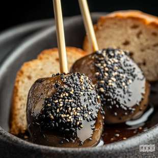 Sucette Foie Gras Sésame Noir et Soja
