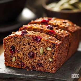 Pain Nutritionnel Courge-Cranberries