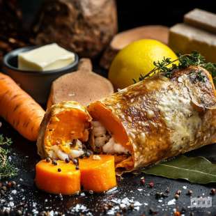 Pastilla aux Patates Douces, Homard Mariné