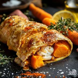Pastilla Homard, Patate Douce et Piment Doux