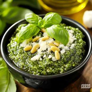 Pesto Classique au Basilic et Pignons de Pin