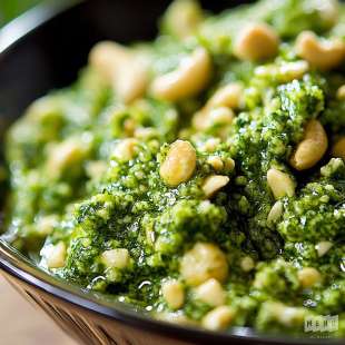 Pesto de Coriandre, Citron Vert et Cajou