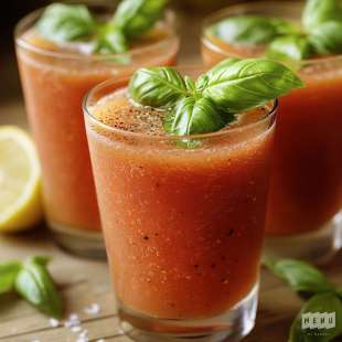 Jus de Tomate au Basilic frais
