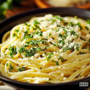 Pâtes Linguine et Gremolata au Persil et Parmesan