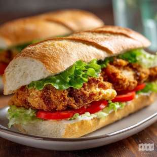 Po’Boy au Poulet Frit