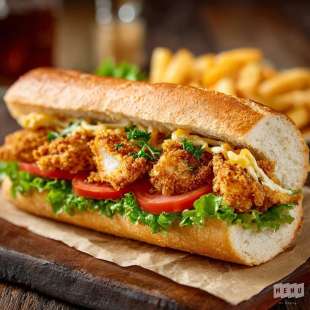 Po’Boy aux Huîtres Frites