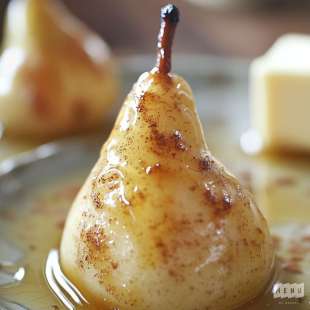 Poire Rôtie au Miel